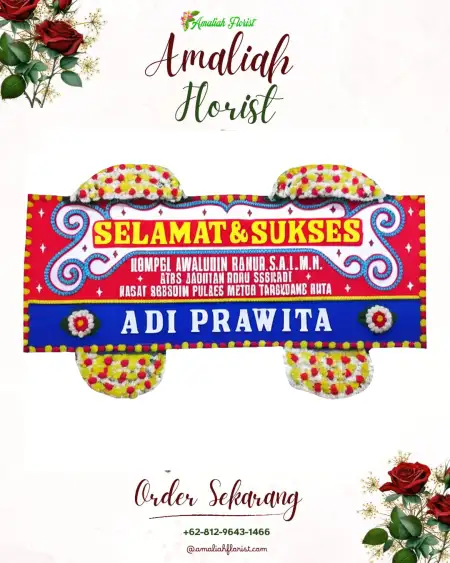 Papan Bunga Ucapan Selamat 15 Ilir